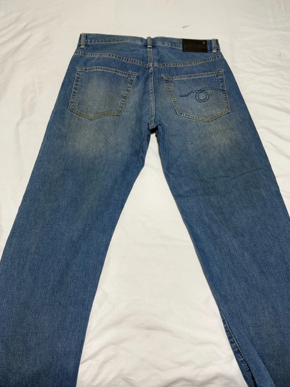 R13 Boyfriend Jeans in Faded Blue